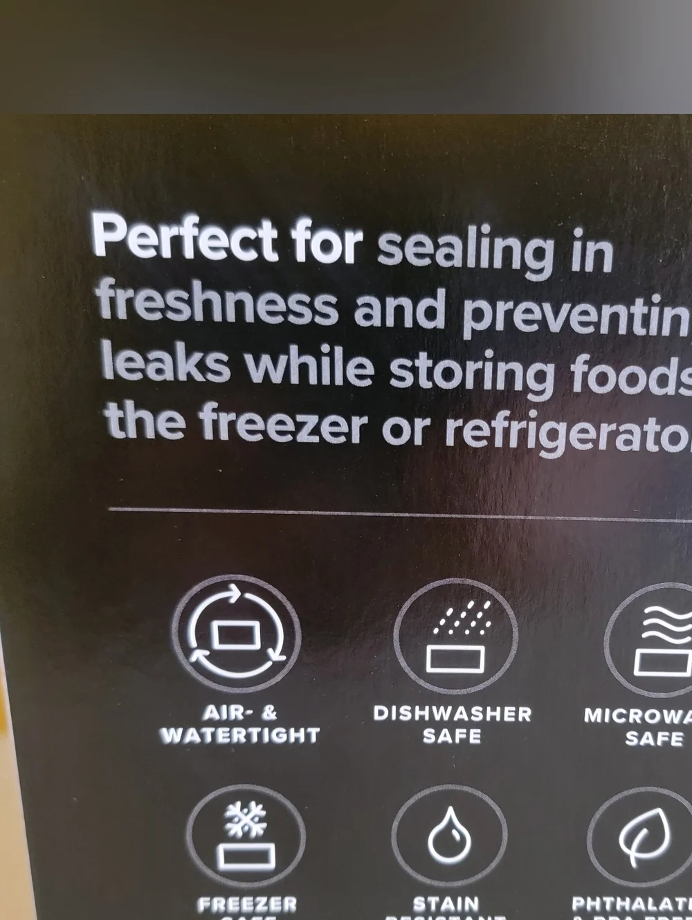 The Container Store Clear Tritan Food Storage Set with Black Lids